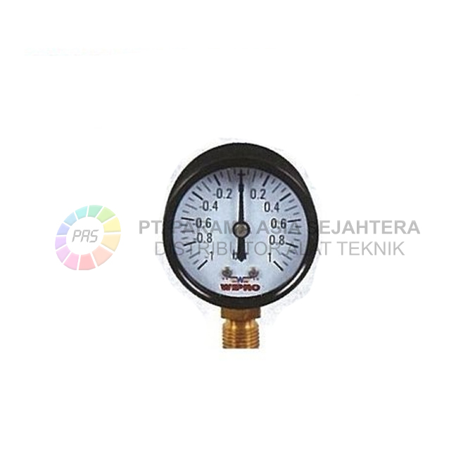 MANOMETER VACUUM  MV-200 2" (-1-1.5BAR) WIPRO
