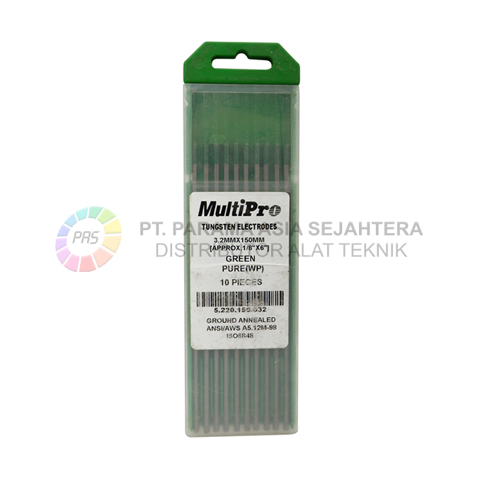 TUNGSTEN ELECTRODE GREEN 3.2MM MULTIPRO 