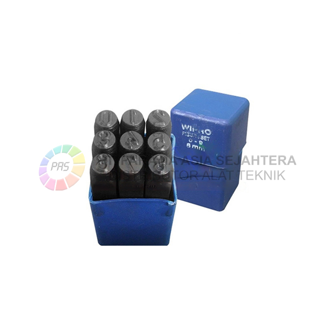 KETOK ANGKA SET (123...) 10.0MM (B/BIRU) 9PCS WIPRO