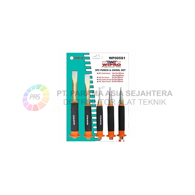 BETEL PUNCH&CHISEL SET (5pcs) WP 005S1 WIPRO