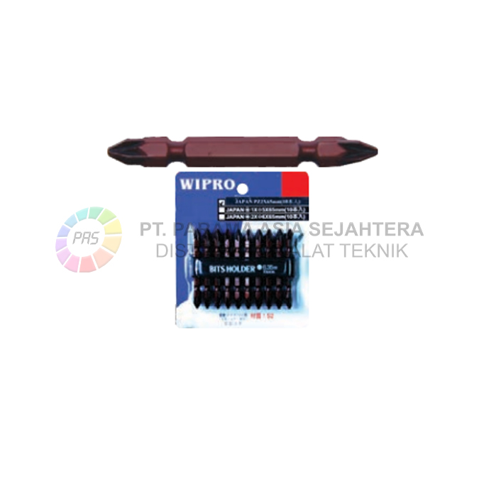 DOUBLE HEAD POZIDRIV BITS , S-2 COFFEA COLOR PZ 1 X 65 MM WIPRO