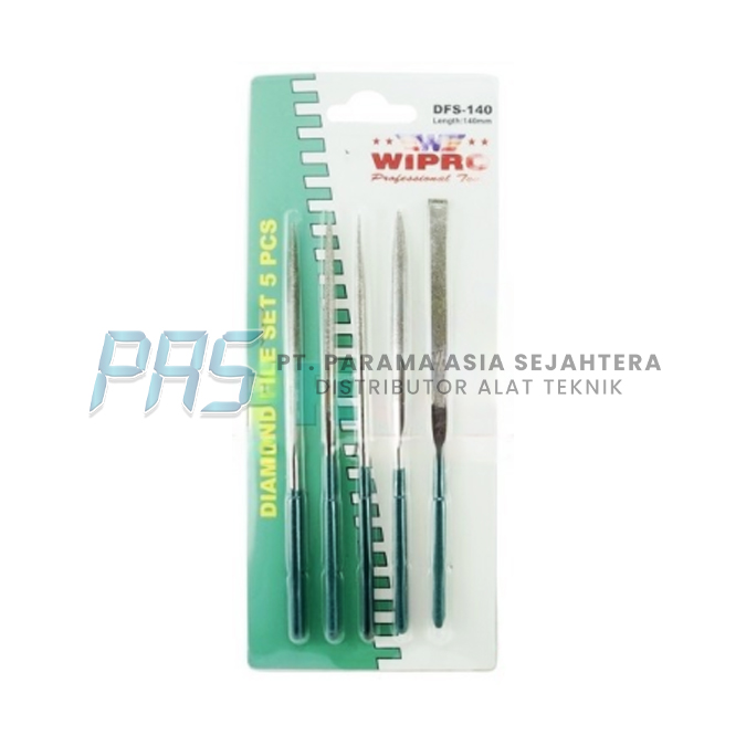 DIAMOND FILE SET 5 PCS DFS-140 WIPRO