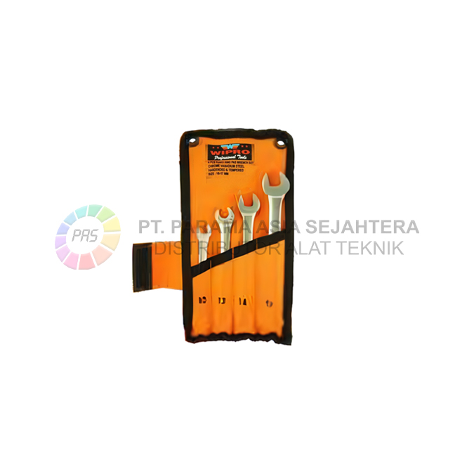 KUNCI RING PAS SET 4PCS SATIN  KRPS-04 (10;12;14;17MM) WIPRO