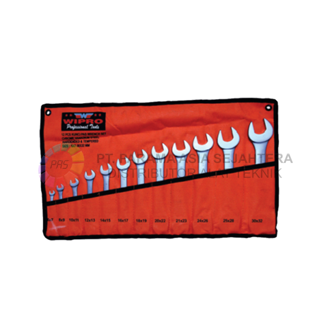 KUNCI PAS SET 12PCS SATIN-CRV 6-32MM WIPRO