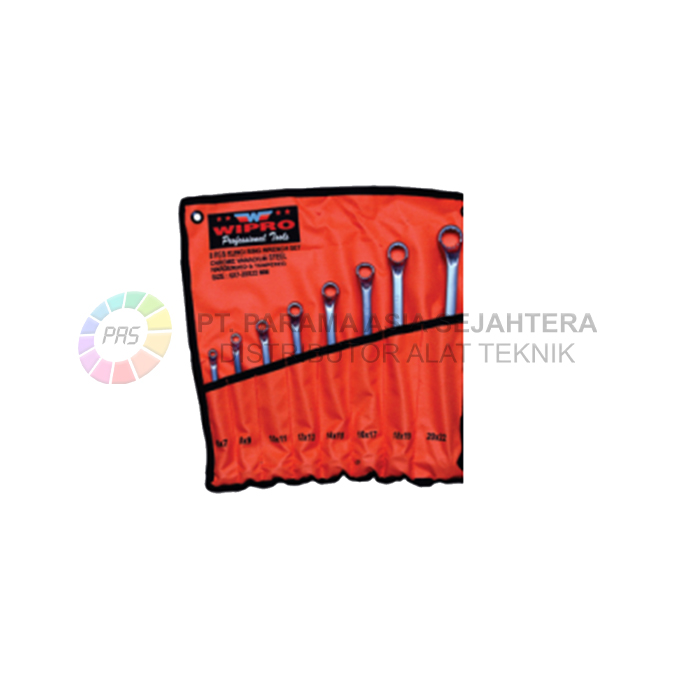 KUNCI RING SET  8PCS (6-24MM) SATIN WIPRO