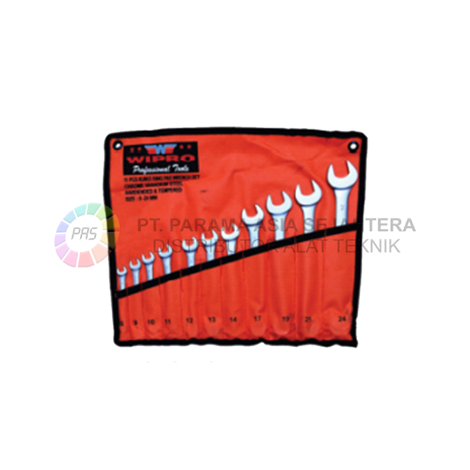 KUNCI RING PAS SET 11PCS (8-24MM) SATIN WIPRO