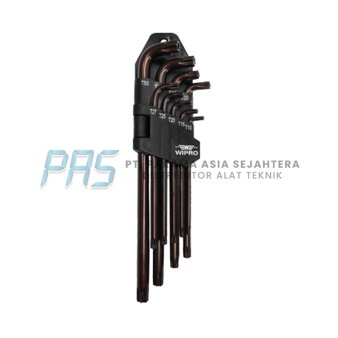 ALLEN KEY TORX SET 9PCS TM219SHL LONG LUBANG (KEPALA PENDEK) WIPRO