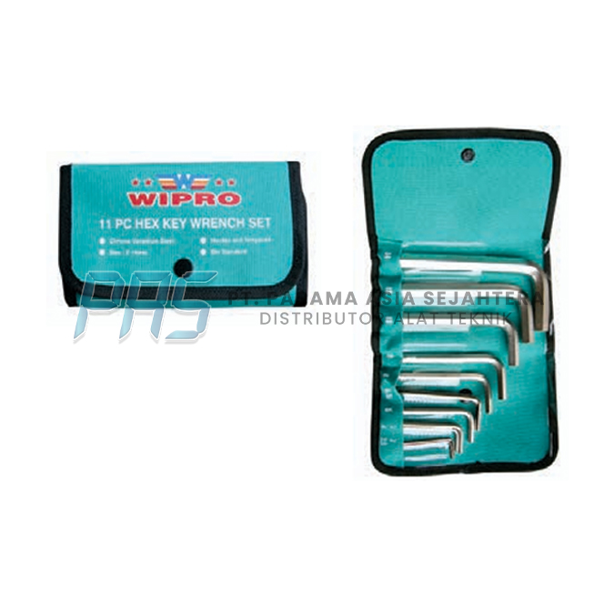 KUNCI L SET 11PCS PS312 STD  1/16"-9/16" WIPRO