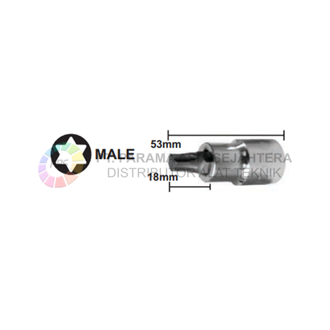 STAR BIT SOCKET 1/2"XT10 WIPRO