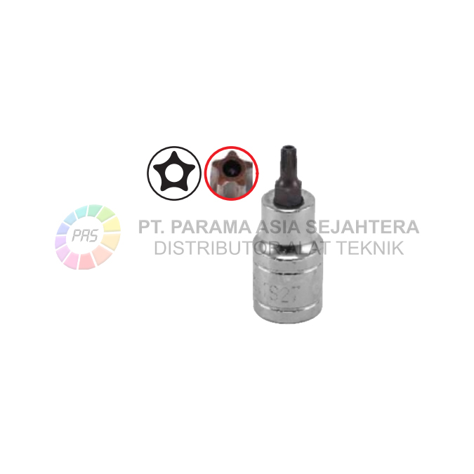 STAR BIT SOCKET 5PT 1/2"XTS10 (LUBANG) WIPRO