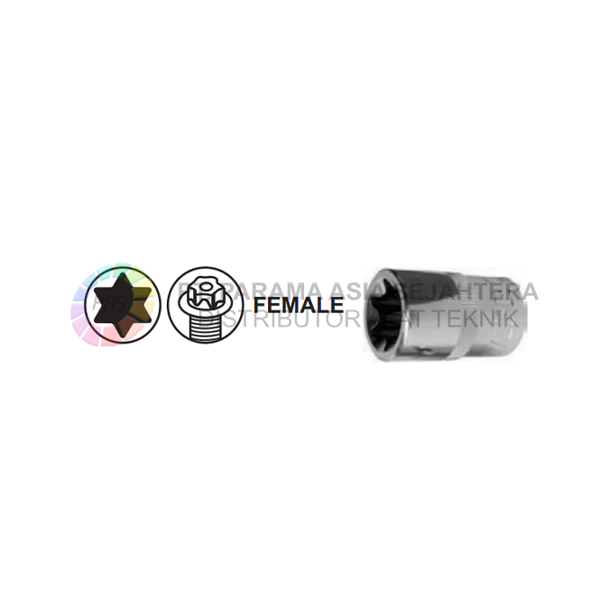 STAR BIT SOCKET MOD. E 1/2XE22 WIPRO