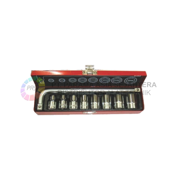 SOCK SET  10PCS 1/2" 12PT  8-24MM (S) WIPRO