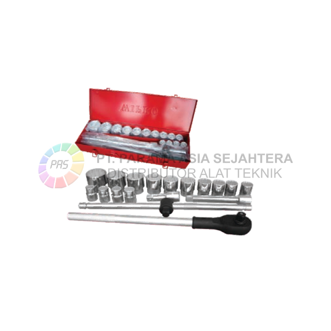 SOCK SET  18PCS 3/4" 12PT 19-50MM (S) WIPRO