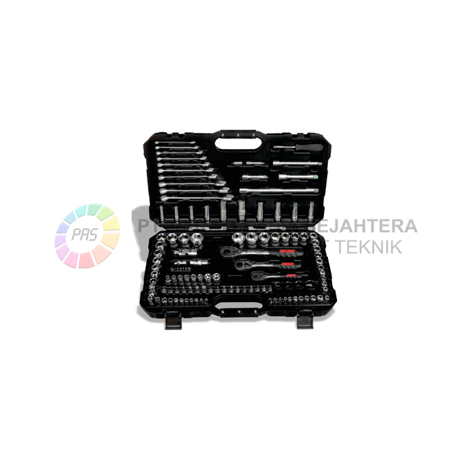 TOOL KIT SET TS-120 120PCS (6PT) 1/4"3/8"&1/2"DR - (4-32MM&5/32-1 1/4") WIPRO
