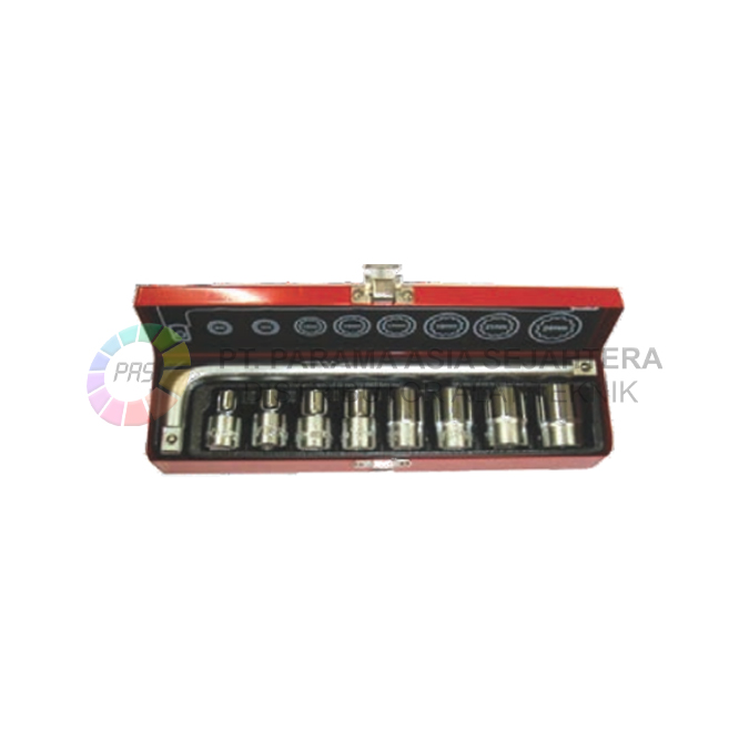 SOCK SET  10PCS 1/2"  6PT  8-24MM (S) WIPRO