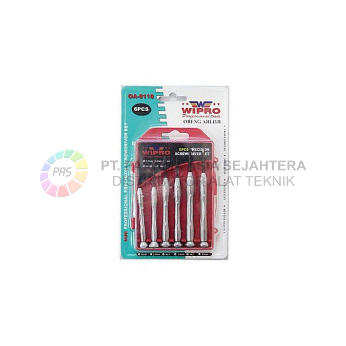 OBENG ARLOJI SET  6PCS OA-6110 WIPRO