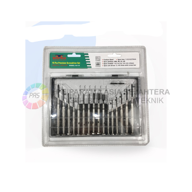 OBENG ARLOJI SET 16PCS OA-16 WIPRO