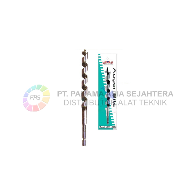 BOR KAYU AUGER BIT NO.6  6MM(1/4)X160 SHORT WIPRO