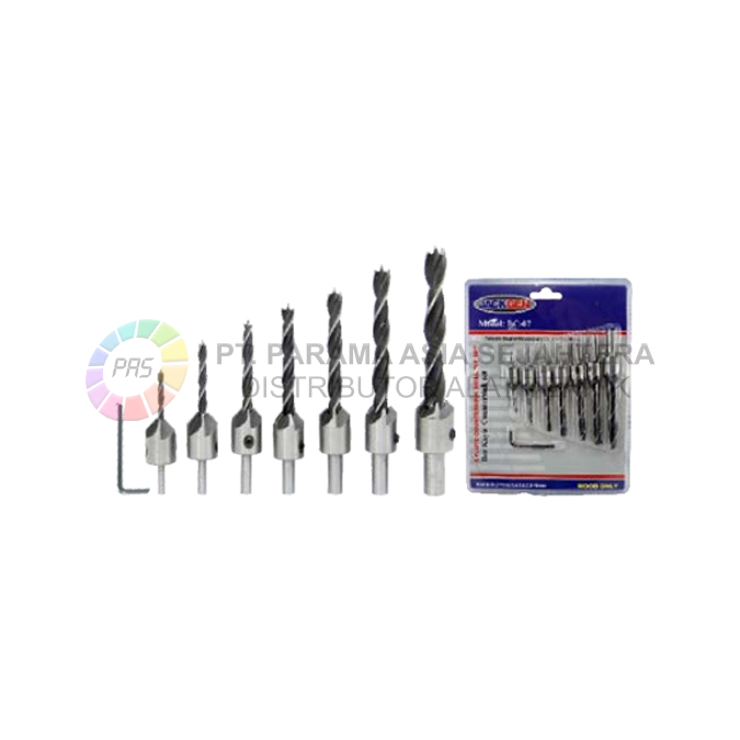 BOR KAYU COUNTERSINK SET (7PCS) BC-07 JACKGEN