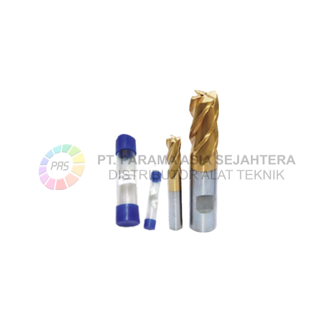 END MILL 4 FLUTE TIN HSS CO-8  3.5MM JCK