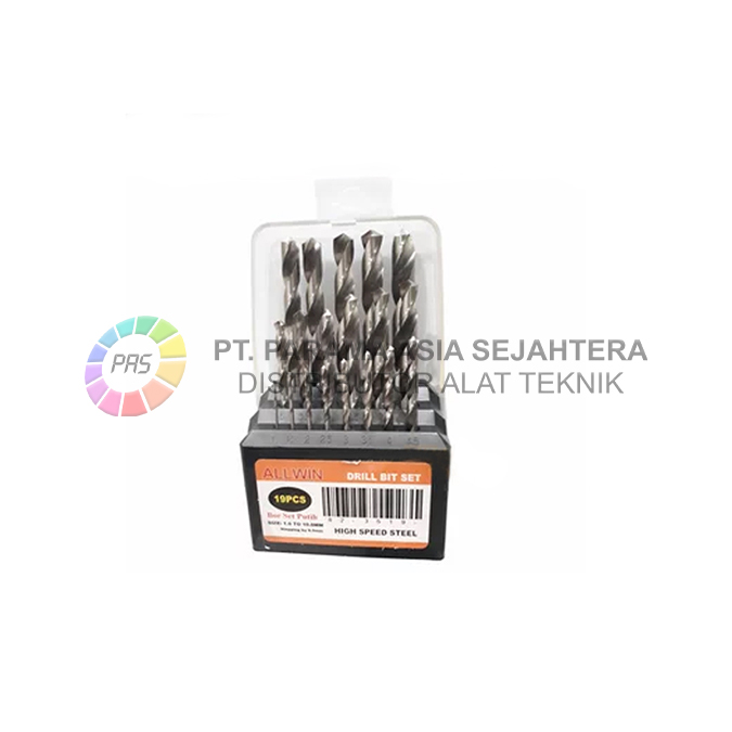 BOR BESI SET PUTIH 19PCS (1-10) ALLWIN 