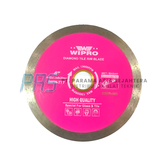 D.WHEEL TILE RIM BLADE DWW-777 (105X1.4X8X20MM) FOR GLASS WIPRO