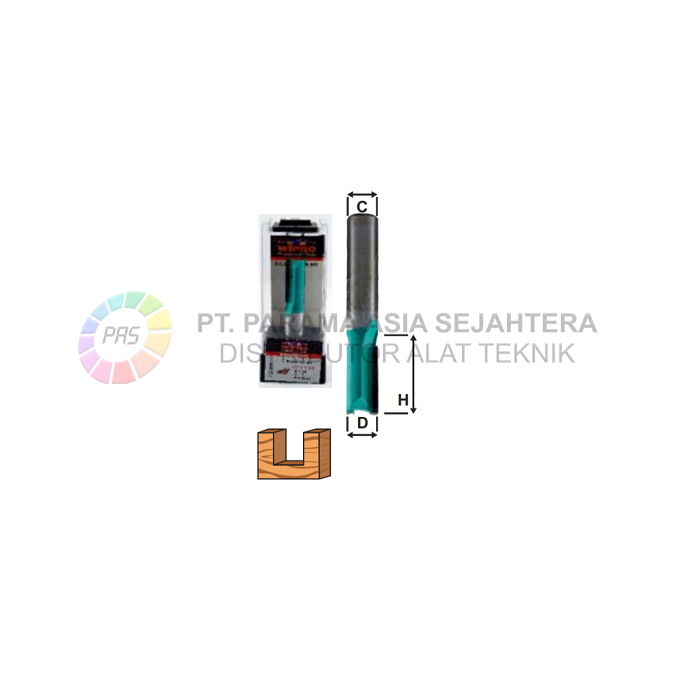 ROUTER STRAIGHT BITS 101-491 (1/2" X D 7/8") WIPRO