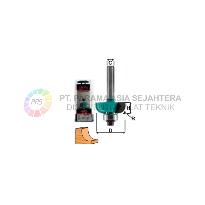 ROUTER COVE BIT 305-011 (1/4"XR 1/8") WIPRO