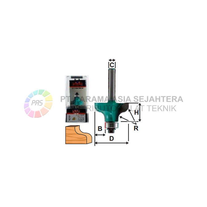 ROUTER OGEE BITS 309-011 (1/4" X 1/2") WIPRO