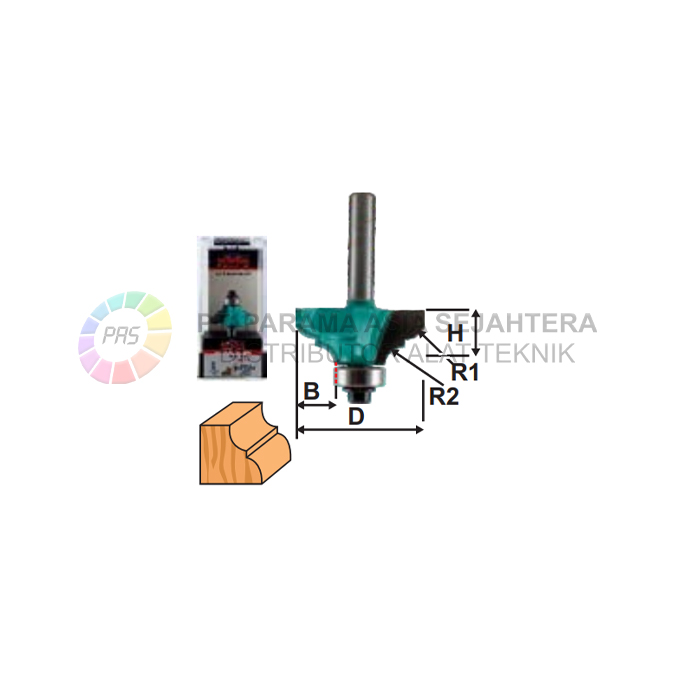 ROUTER CLASSICAL OGEE BITS 311-011 (1/4" X R 1/8") WIPRO