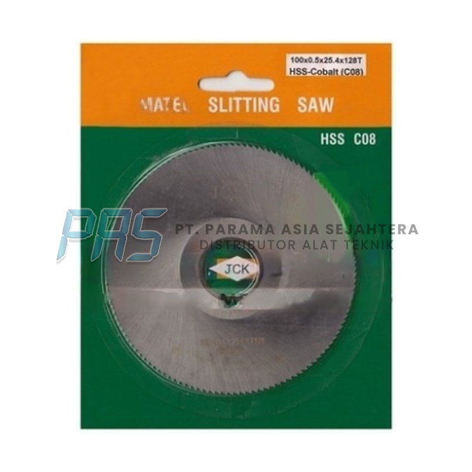 METAL SLITTING SAW COBALT 100X0.5X25.4(22)X128T JCK