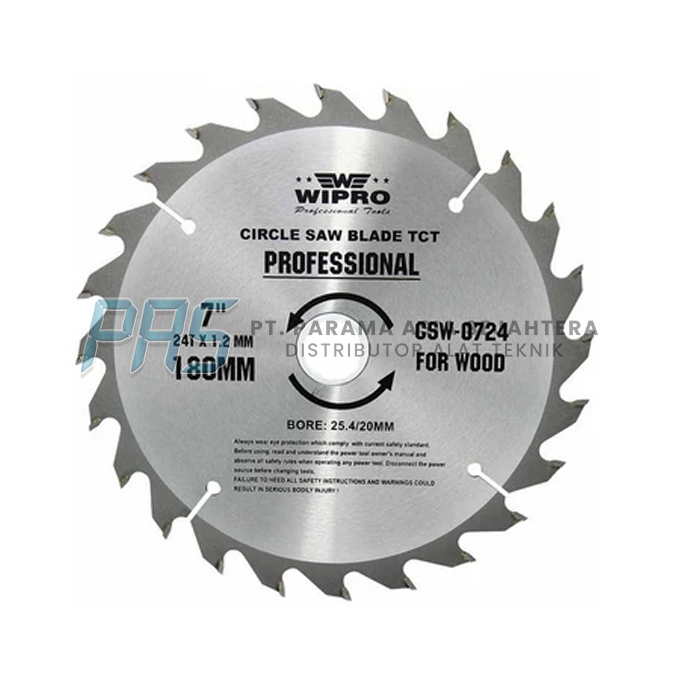 CIRCLE SAW BLADE TCT CSW-0660  6" 160MMX60T WIPRO