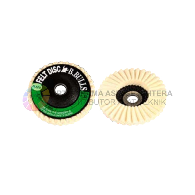 FLAP DISC TYPE FELT BUFFING 100X16MM B.BULLS