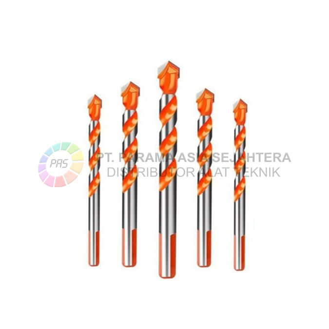 HSS TRIANGLE TIPPED DRILL SETS MULTI PURPOSE 5PCS IKURA